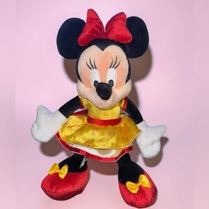 Disney World Minnie Mouse 40th Anniversary Plush - with 40th Golden Emblem